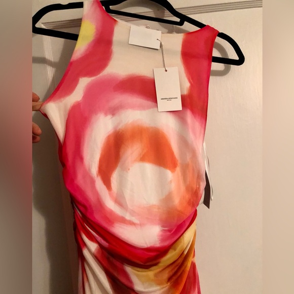 Amanda Uprichard Floral Midi Dress - Red and Orange - Picture 7 of 10